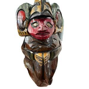 hand carved wood south america folk art
